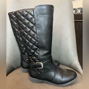 Girls size 2 black boots